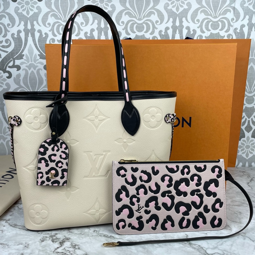 Louis Vuitton Neverfull Empreinte MM Cream
